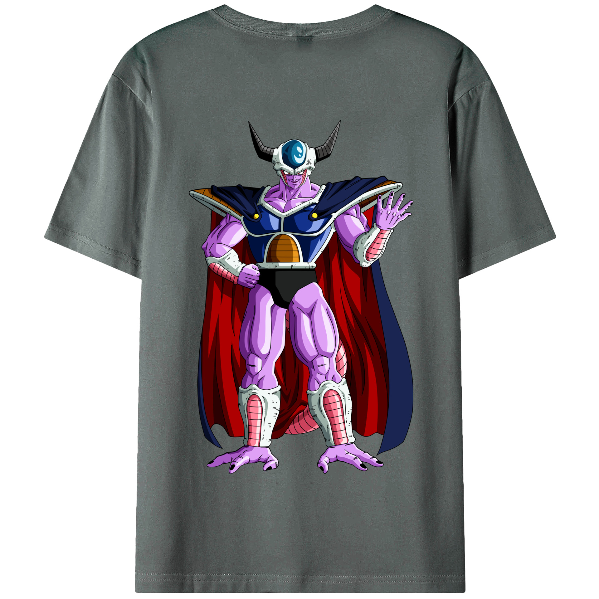 （画像用） ドラゴンボール コルド大王 DRAGON BALL King Cold 綿100％半袖Tシャツ（背面プリント）